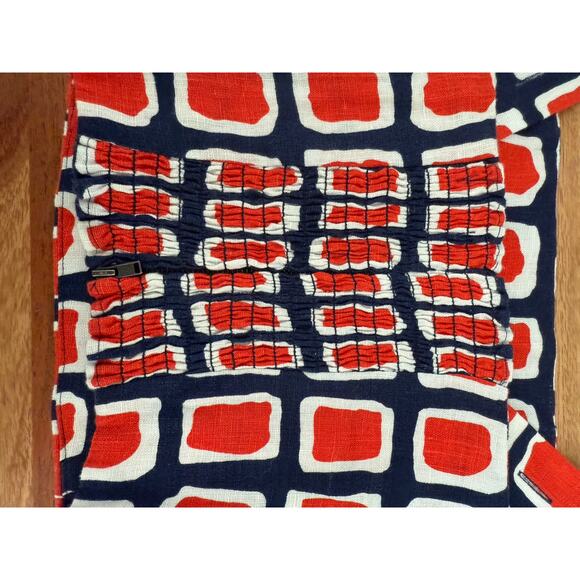 Reformation Vio Linen Top Napoli Print Square Neck Size 4 - Picture 7 of 8